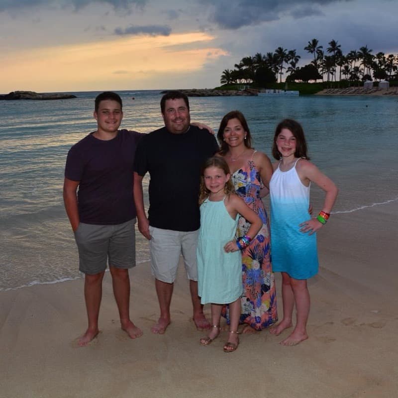 Family in Hawaii